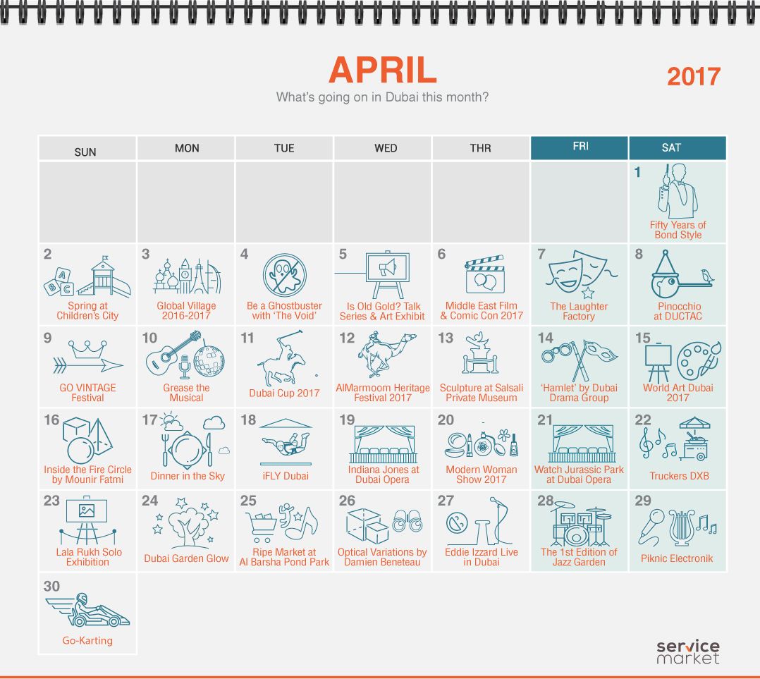 Dubai Events Calendar: April