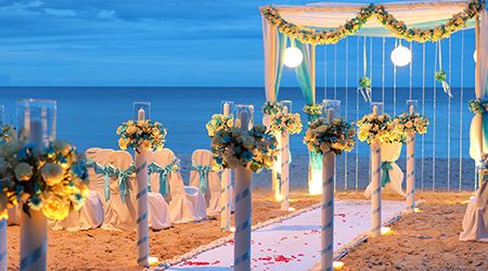 Catering ideas for a beach wedding in Dubai