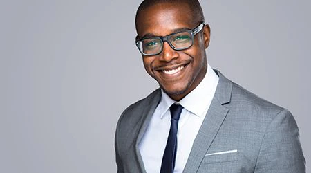 Headshot photo session at a photography studio in Dubai