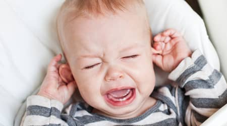 teething crying baby in Dubai
