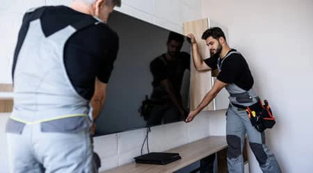 safe TV wall mounting in Dubai