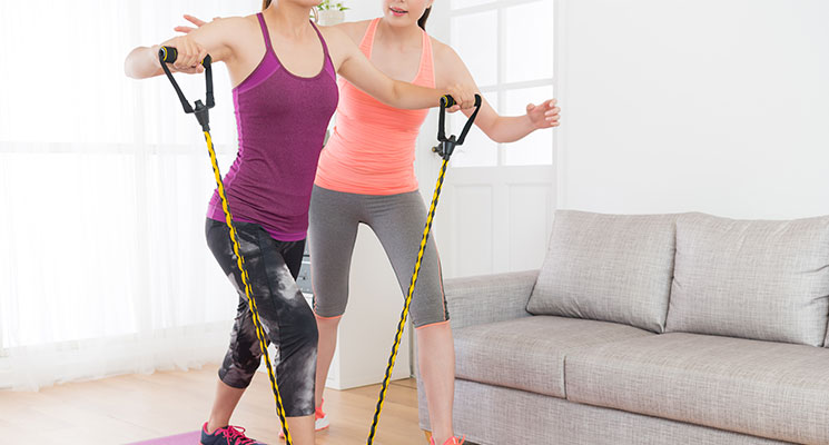 Workout at discount home personal trainer