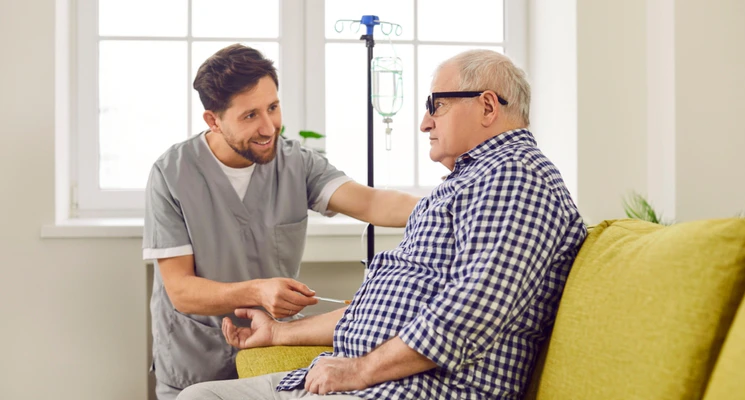 book saline drip at home in Abu Dhabi