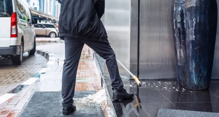 cleaning after rain in Dubai