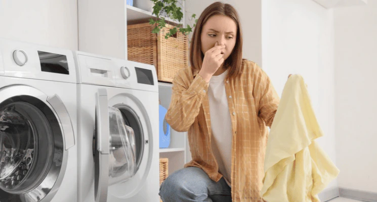 smelly laundry washing machine